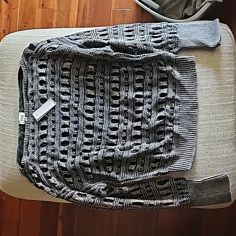 BKE Washed Off The Shoulder Sweater - Size S
